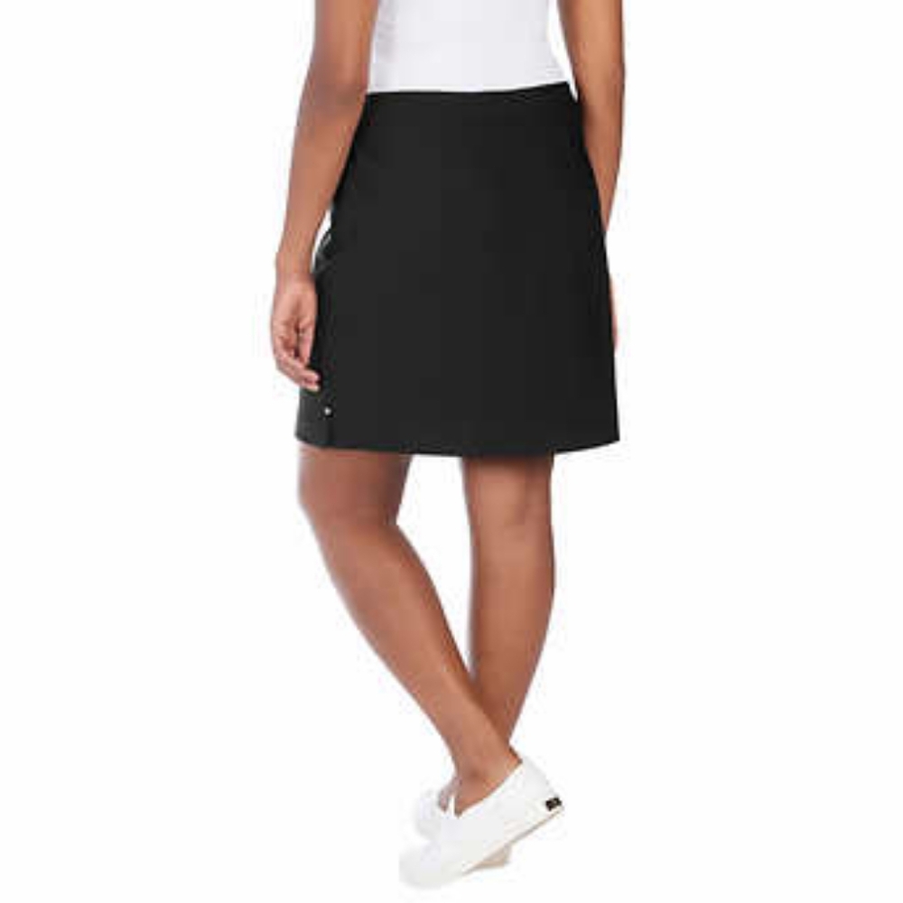 NEW Hilary Radley Ladies' BLACK Super Stretch Skort A Line Skirt Short S S… - Picture 3 of 5